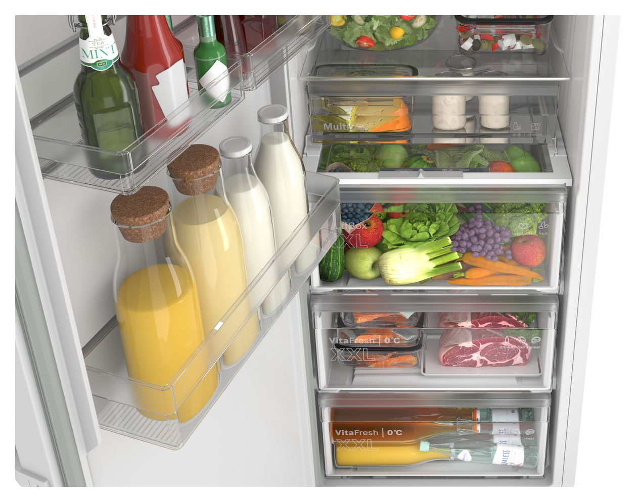 Serie 4 KSN36VWCG 402 l / 402 l Kühlschrank freistehend EEK: C 110 kWh Jahr NoFrost  (Weiß) 