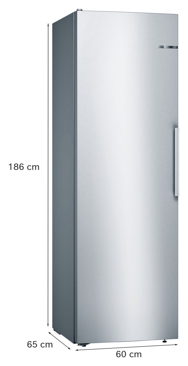 Serie 4 KSV36VLDP 346 l / 346 l Kühlschrank freistehend EEK: D 93 kWh Jahr  (Edelstahl) 