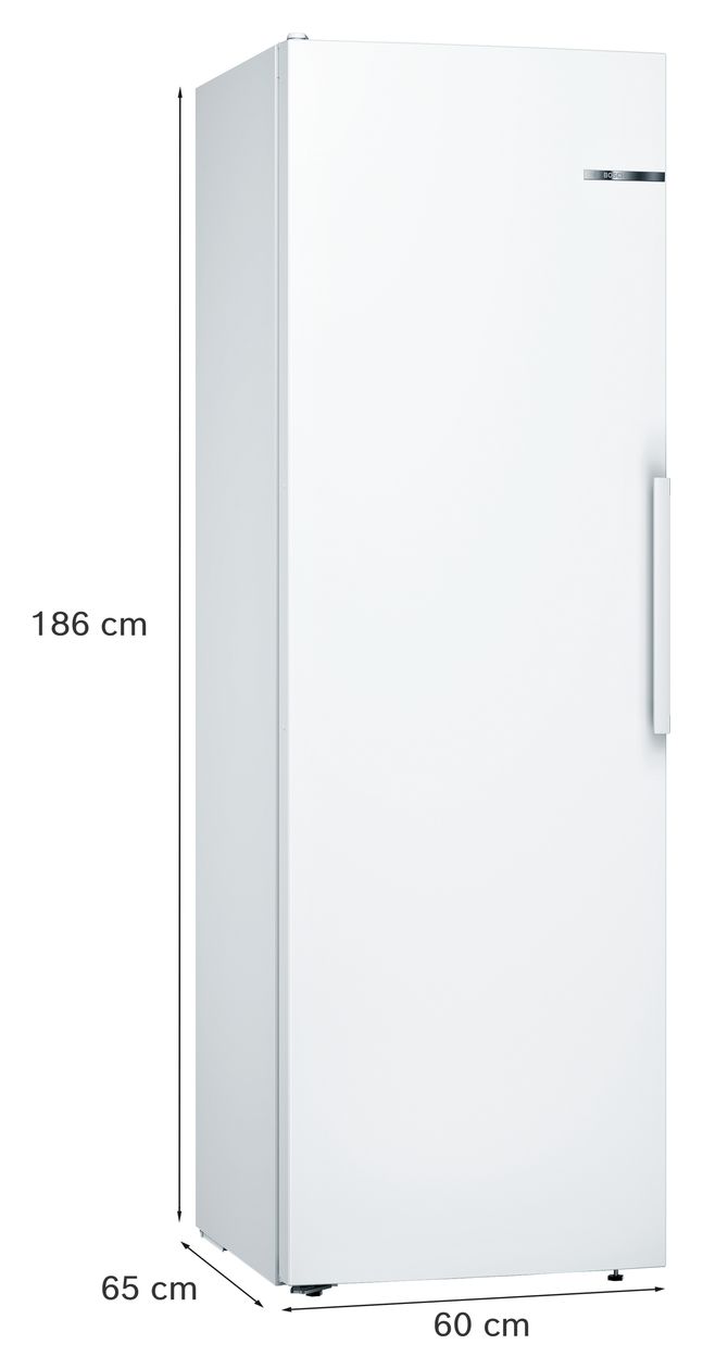 Serie 4 KSV36VWEP 346 l / 346 l Kühlschrank freistehend EEK: E 116 kWh Jahr  (Weiß) 