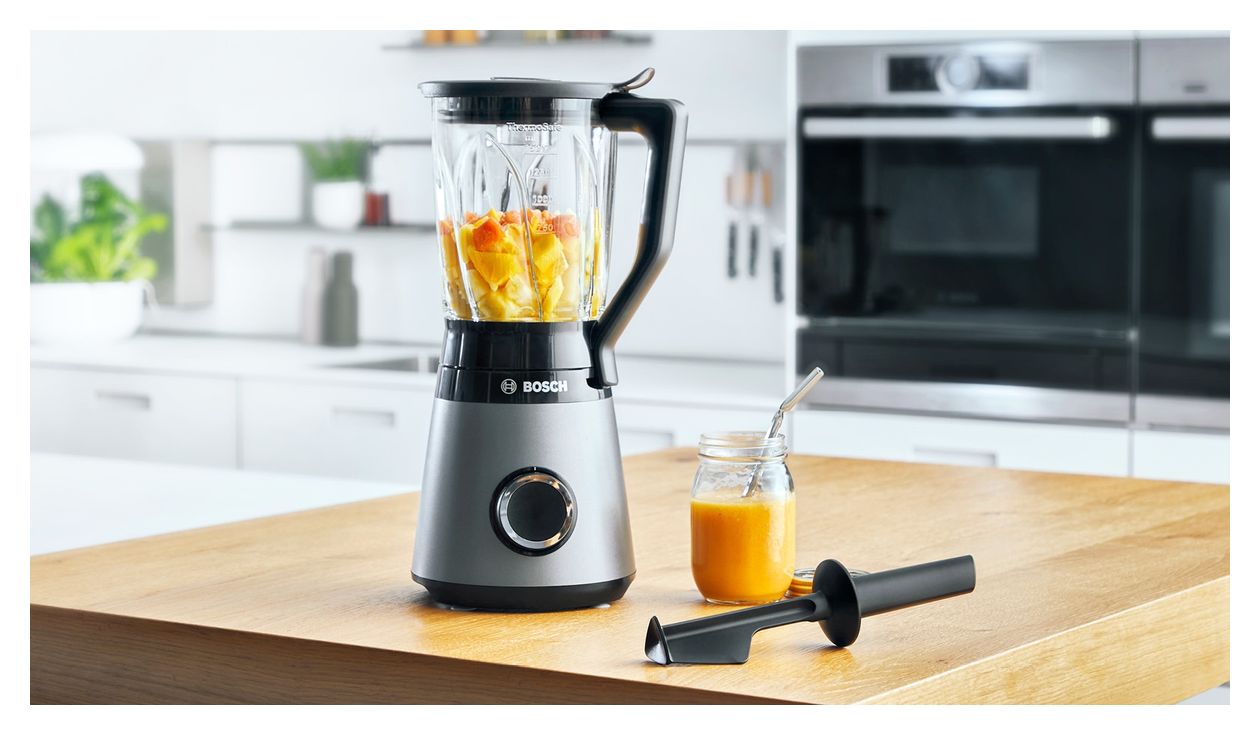 Serie 4 MMB6172SN VitaPower 1,5 l Standmixer 2 Geschwindigkeiten 1200 W  (Schwarz, Edelstahl) 