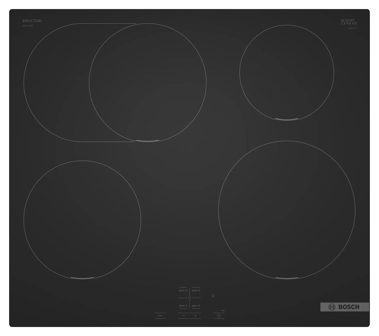 Serie 4 NIF61ABB5E herdgebundenes 60 cm Induktions Kochfeld/Herdplatte 4 Zone(n) 