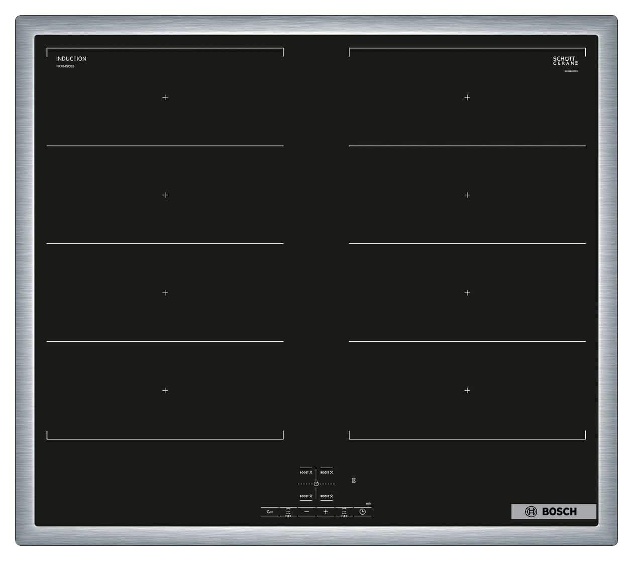 Serie 4 NXX645CB5E herdgebundenes 60 cm Induktions Kochfeld/Herdplatte 4 Zone(n) 