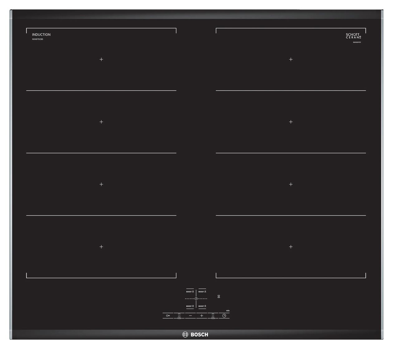 Serie 4 NXX675CB5E herdgebundenes 60 cm Induktions Kochfeld/Herdplatte 4 Zone(n) 