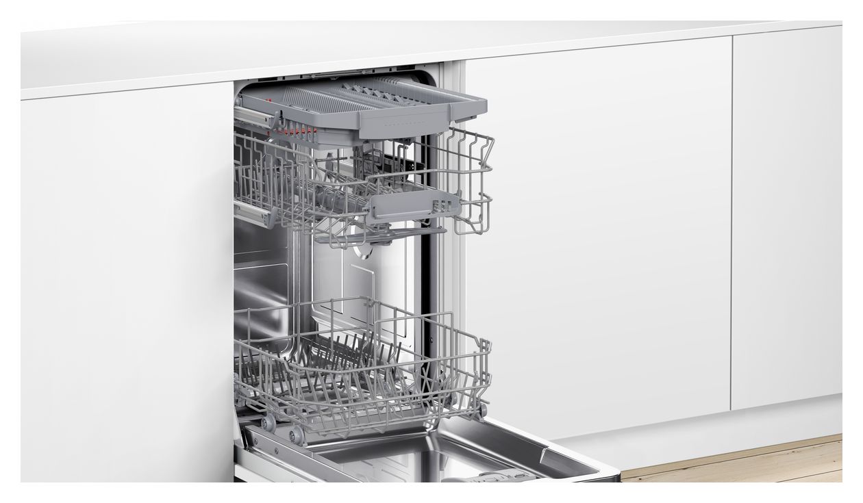 Serie 4 SPU4HMS10E 45 cm Geschirrspüler unterbaufähig Leise 10 Maßgedecke aquaStop Funktion Wärmetauscher 