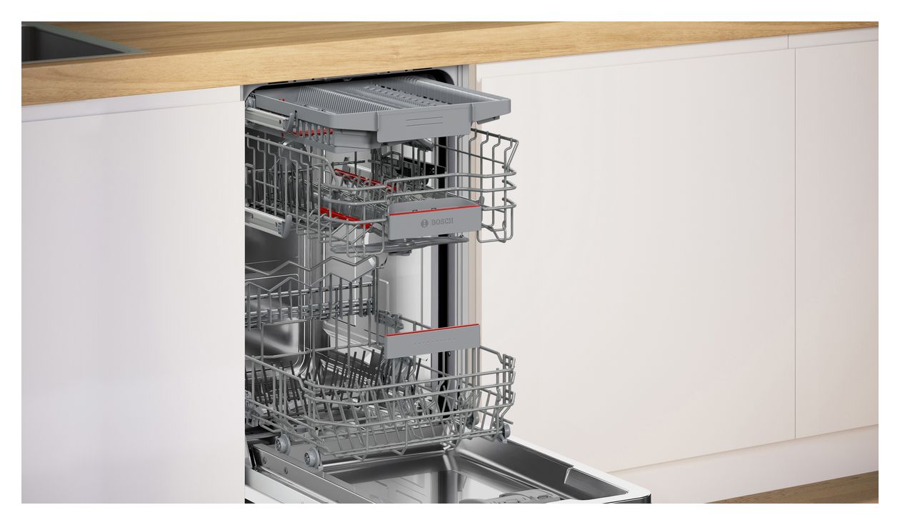 Serie 4 SPV4HMX49E 45 cm Geschirrspüler vollintegriert (ohne Front) Leise 10 Maßgedecke aquaStop Funktion Wärmetauscher 