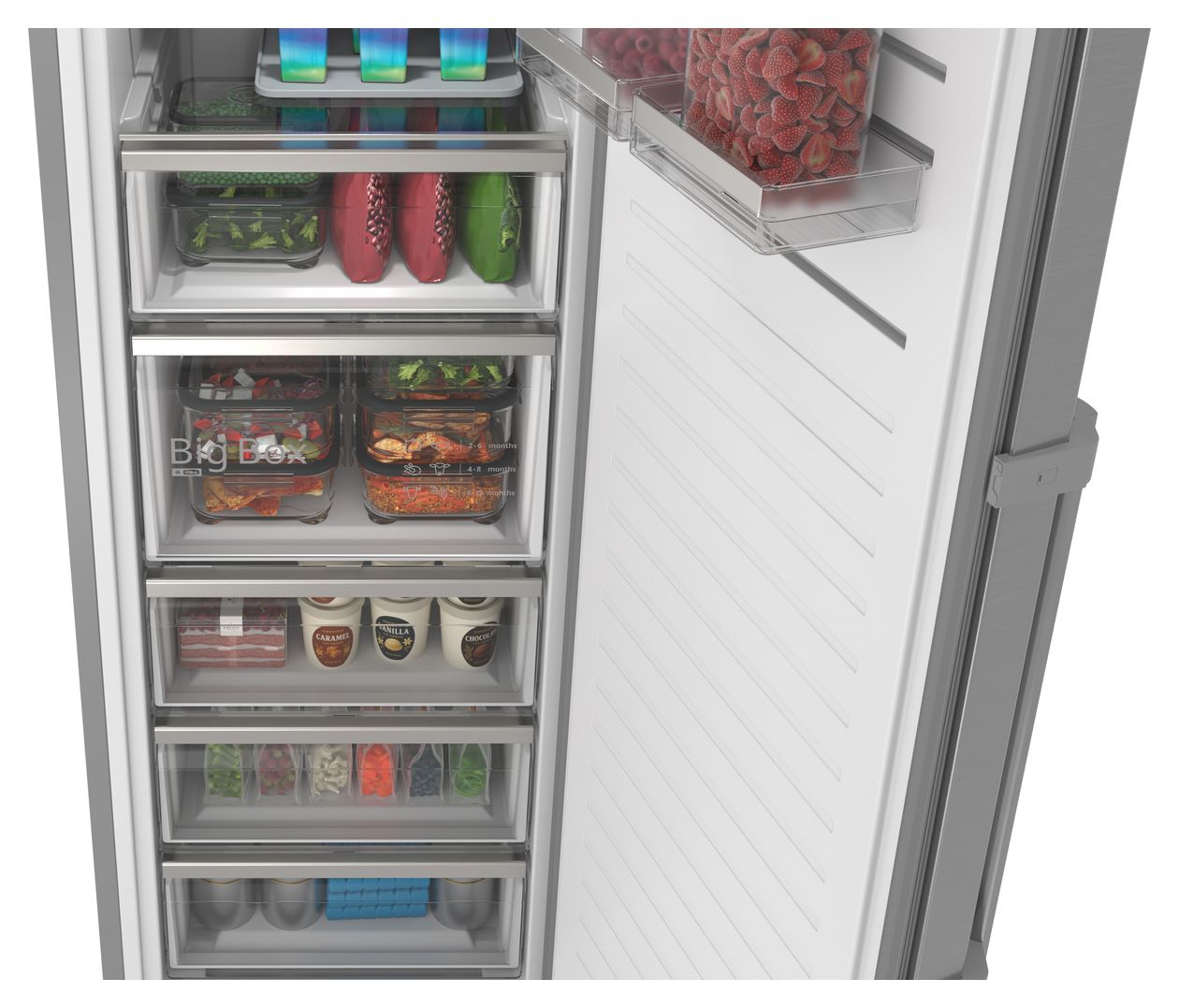 Serie 6 GSN36AICM 334 l Gefrierschrank 171 kWh Jahr NoFrost  (Edelstahl, Grau) 