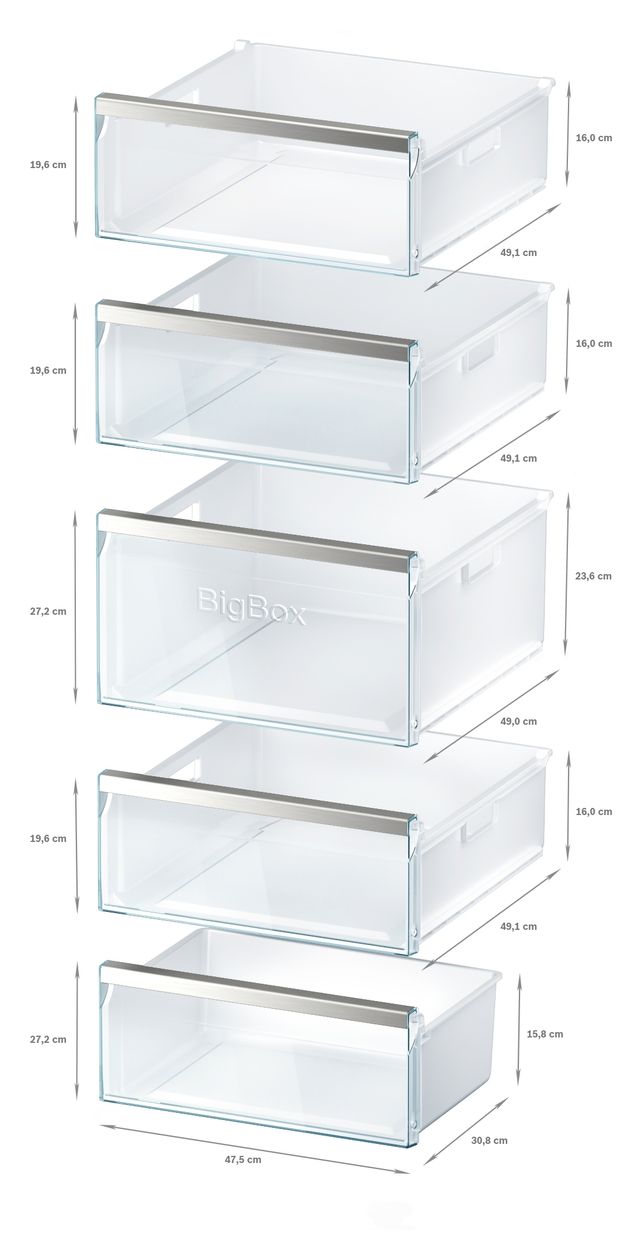 Serie 6 GSN54DWCV 328 l Gefrierschrank 170 kWh Jahr NoFrost  (Weiß) 
