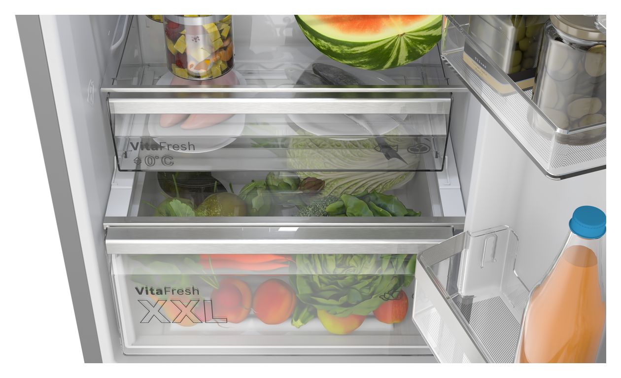 Serie 6 KGN39AIAU 260 l / 103 l Kühl-Gefrierkombi freistehend NoFrost 112 kWh Jahr  (Edelstahl) 