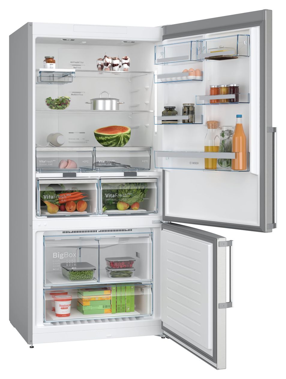 Serie 6 KGN86AIDR 479 l / 152 l Kühl-Gefrierkombi freistehend NoFrost 246 kWh Jahr  (Edelstahl) 