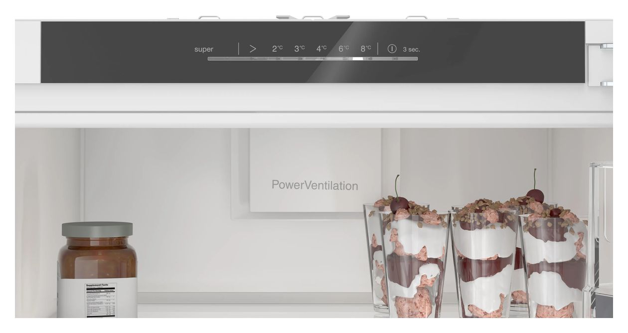 Serie 6 KIR81ADD0 310 l 177,5 cm Einbaukühlschrank EEK: D 91 kWh Jahr 
