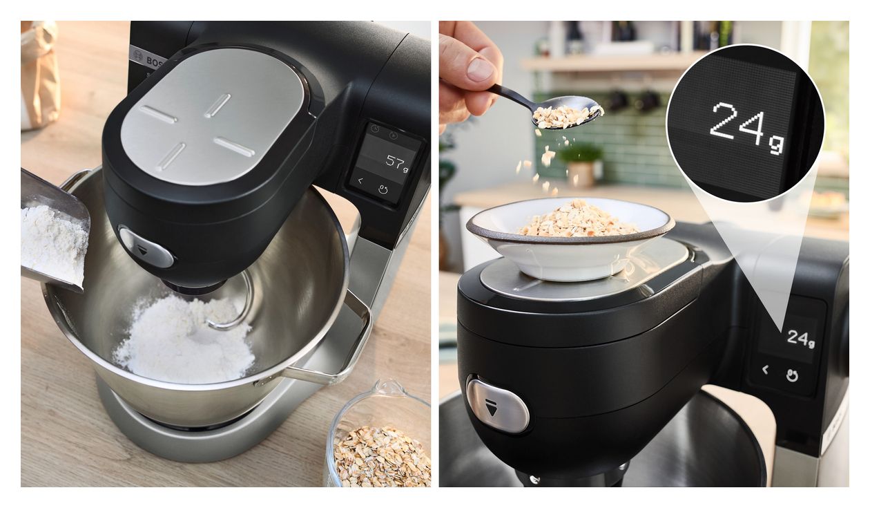 Serie 6 MUMS6ZS23D 1600 W Küchenmaschine 5,5 l mit Waage (Schwarz, Edelstahl, Weiß) 