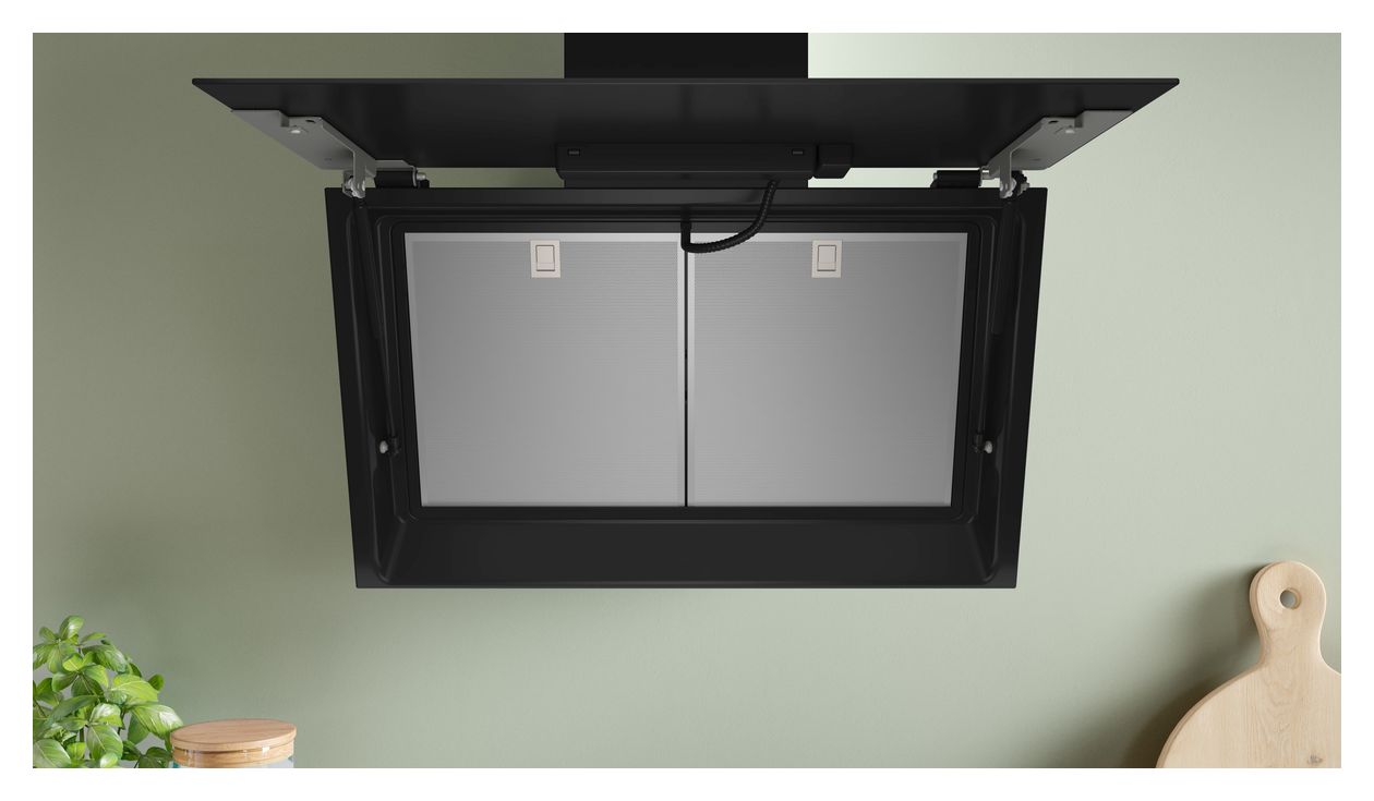 Serie 8 DWK81AN65 Dunstabzugshaube Wand 80 cm Abluft/Umluft (Schwarz) 