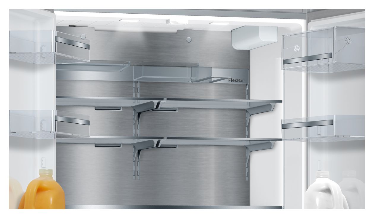 Serie 8 KFF96PIEP Side-by-Side Kühl-/ Gefrierkombination French Door 402 l / 171 l 333 kWh 1830 mm x 905 mm  (Edelstahl) 