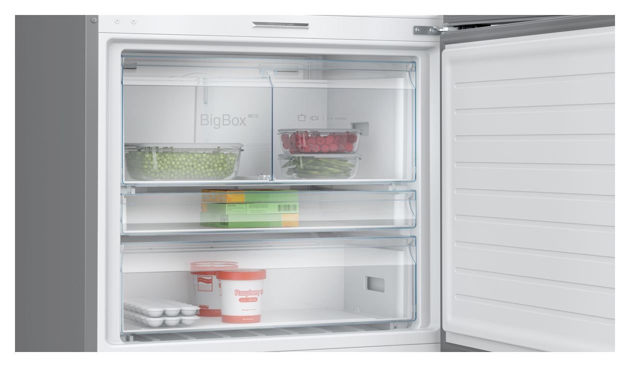 Serie 8 KGP86FIC0N 422 l / 202 l Kühl-Gefrierkombi freistehend NoFrost 216 kWh Jahr  (Edelstahl) 