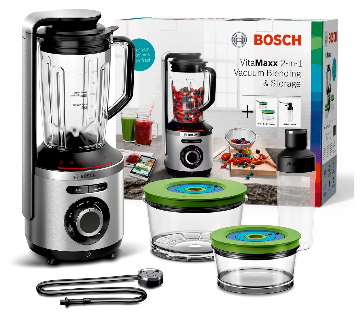 Serie 8 MMBV625M VitaPower 1,5 l Standmixer 1000 W  (Aluminium, Schwarz) 