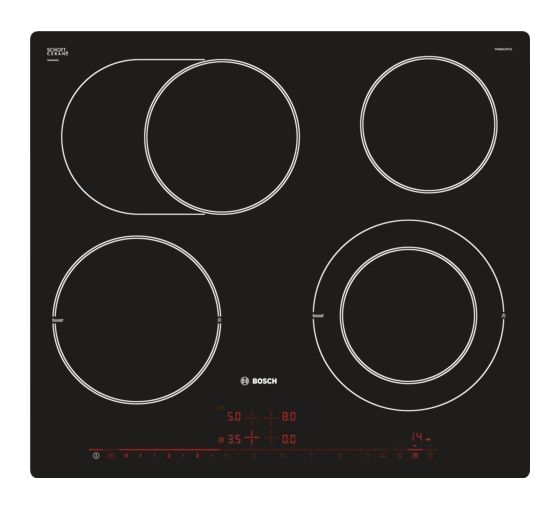 Serie 8 PKN601DP1D autarkes 60cm Glaskeramik Kochfeld/Herdplatte 4 Zone(n) 