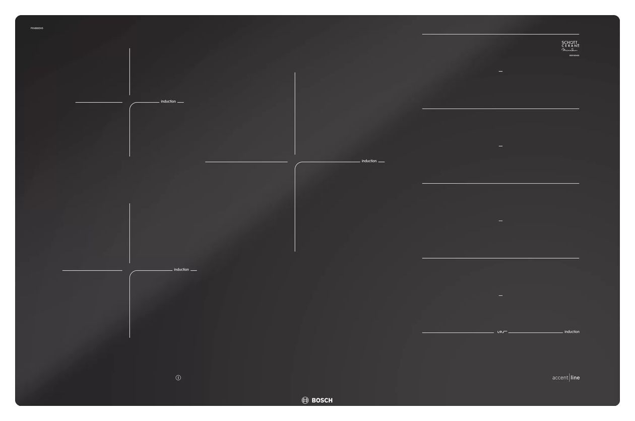 Serie 8 PXV820DV5E autarkes 79.2 cm Induktions Kochfeld/Herdplatte 5 Zone(n) 