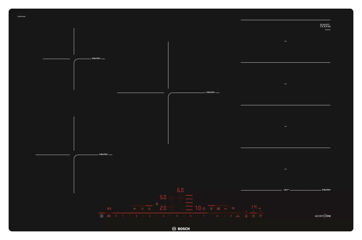 Serie 8 PXV821DV5E autarkes 80 cm Induktions Kochfeld/Herdplatte 5 Zone(n) 