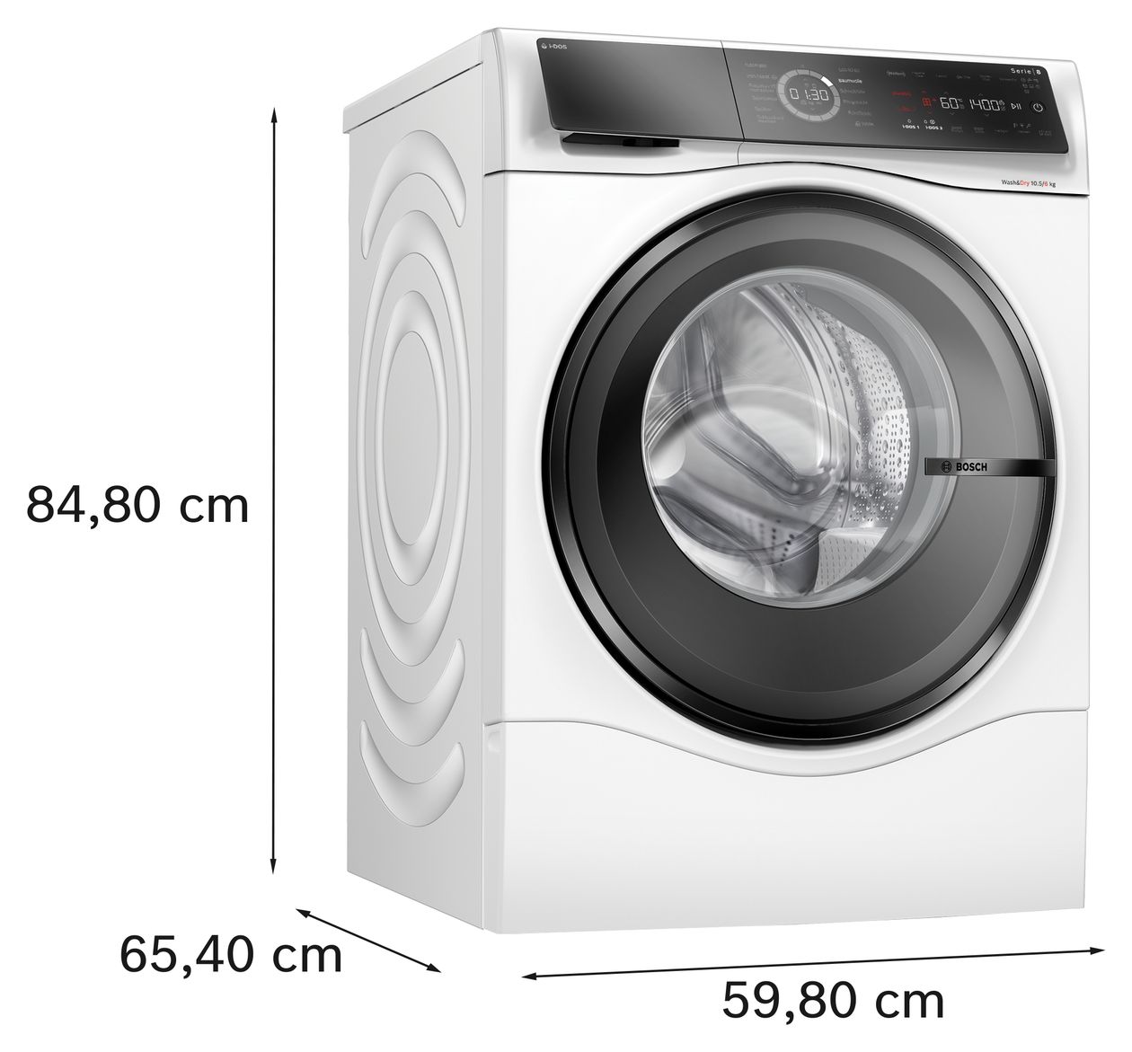 Serie 8 WNC254A40 10,5 kg 6 kg Waschtrockner 1400 U/min 