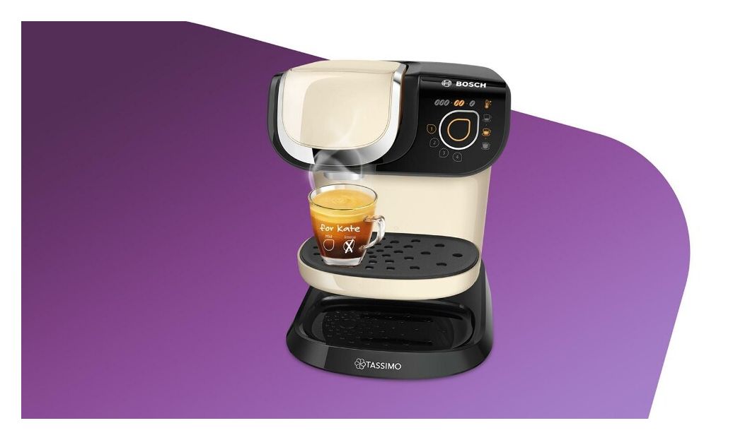 TAS6507 Tassimo My Way 2 Kaffeekapsel Maschine  (Beige, Schwarz) 