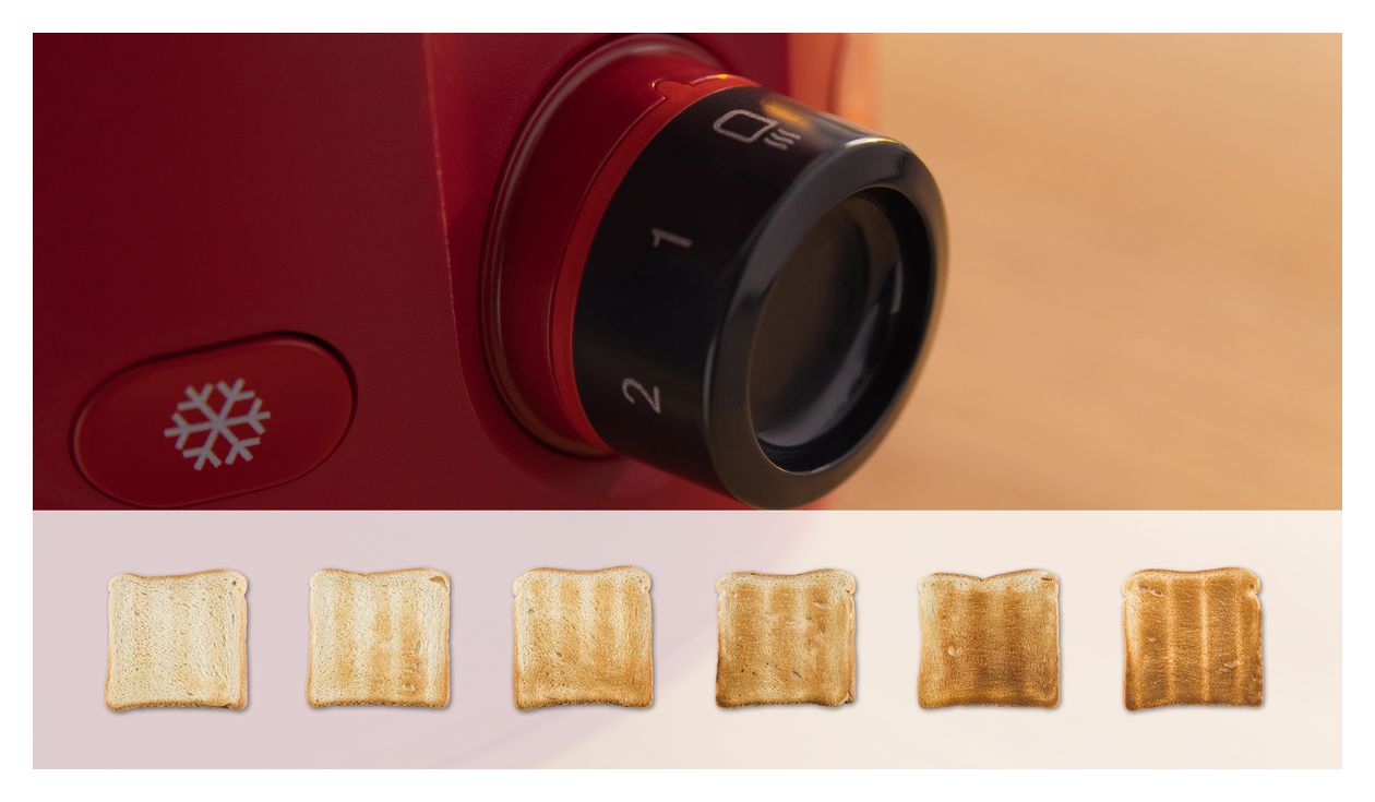 TAT2M124 MyMoment Toaster 950 W 2 Scheibe(n) 6 Stufen  (Rot) 
