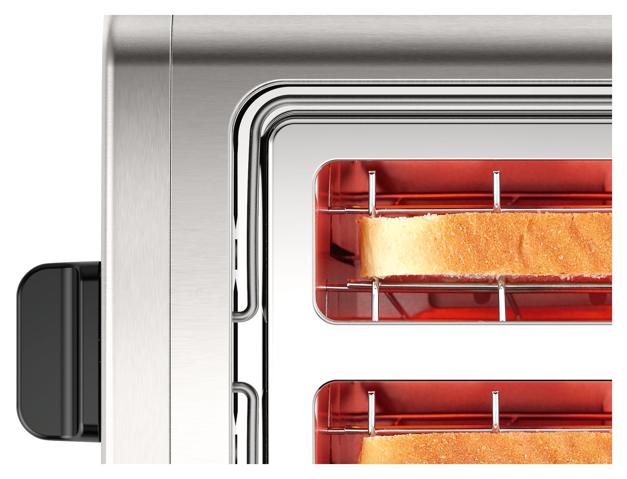 TAT4P420 DesignLine Toaster 970 W 2 Scheibe(n)  (Schwarz, Edelstahl) 