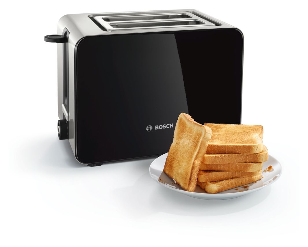 TAT7203 CompactClass Toaster 1050 W 2 Scheibe(n)  (Schwarz, Edelstahl) 