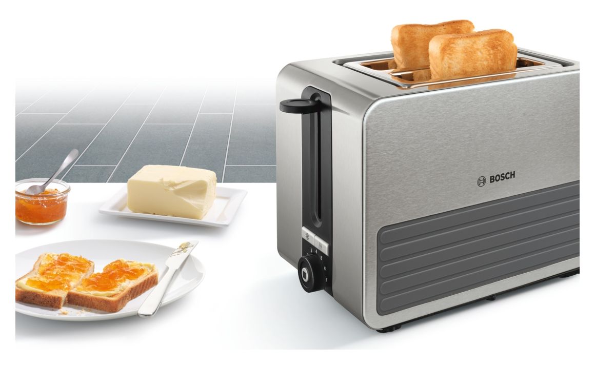TAT7S25 CompactClass Toaster 1050 W 2 Scheibe(n)  (Schwarz, Grau) 