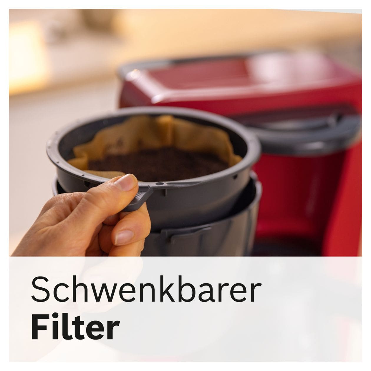 TKA3M134 MyMoment 15 Tassen Filterkaffeemaschine 1,4 l  (Rot) 