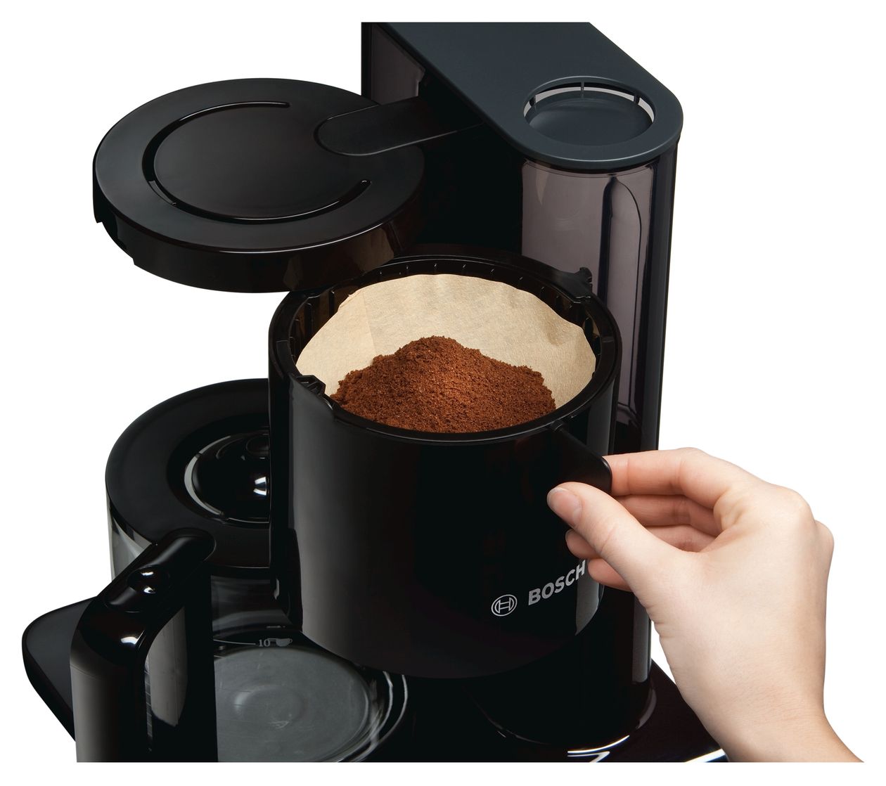 TKA8013 Styline 15 Tassen Filterkaffeemaschine 1,2 l  (Schwarz) 