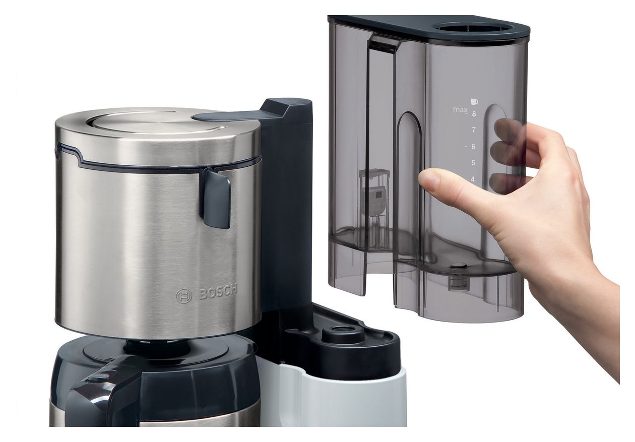 TKA8A681 Styline 8 Tassen Thermo Filterkaffeemaschine 1,1 l  (Edelstahl, Weiß) 