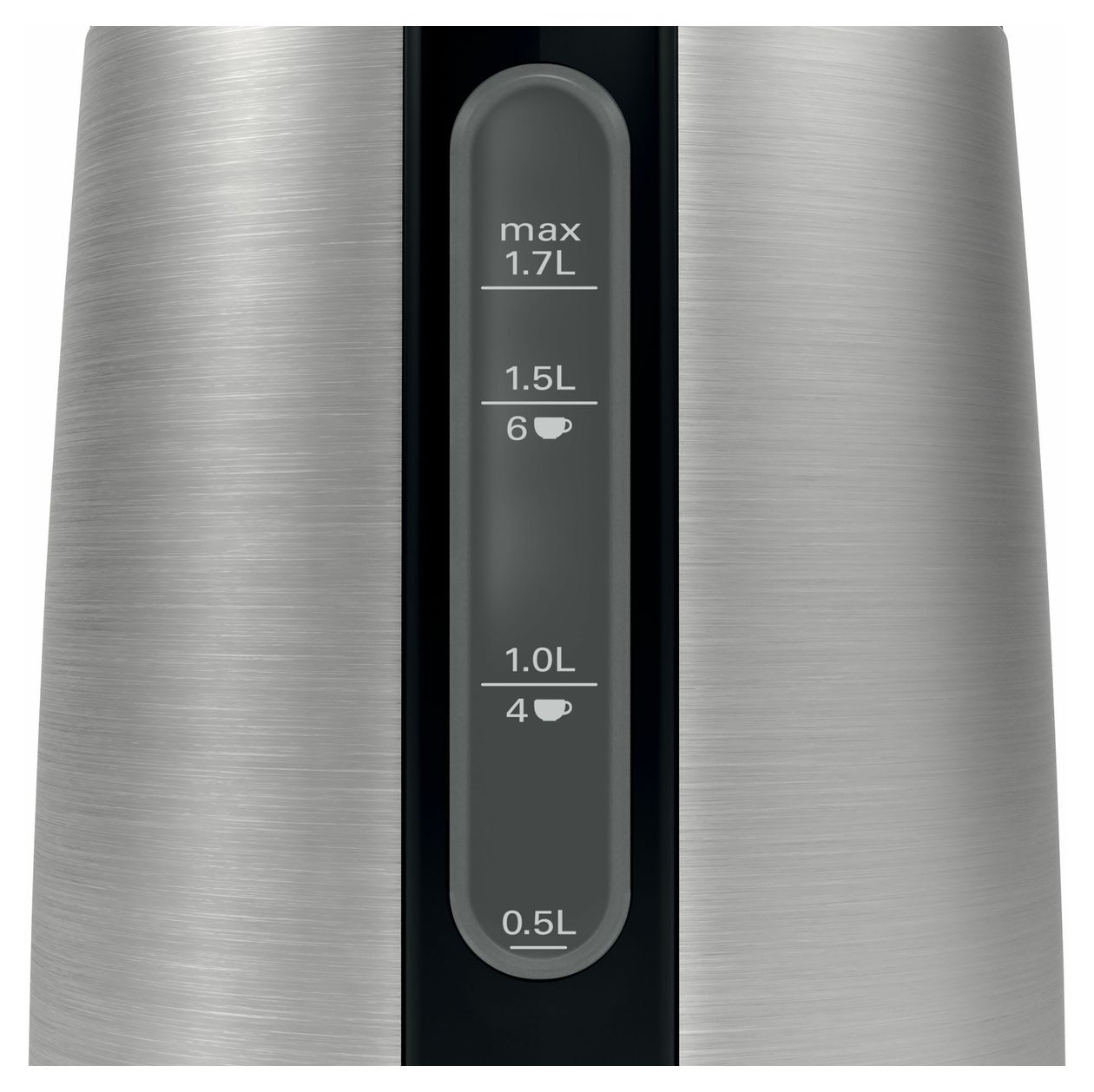 TWK3P420 DesignLine 1,7 l Wasserkocher 2400 W  (Schwarz, Edelstahl) 