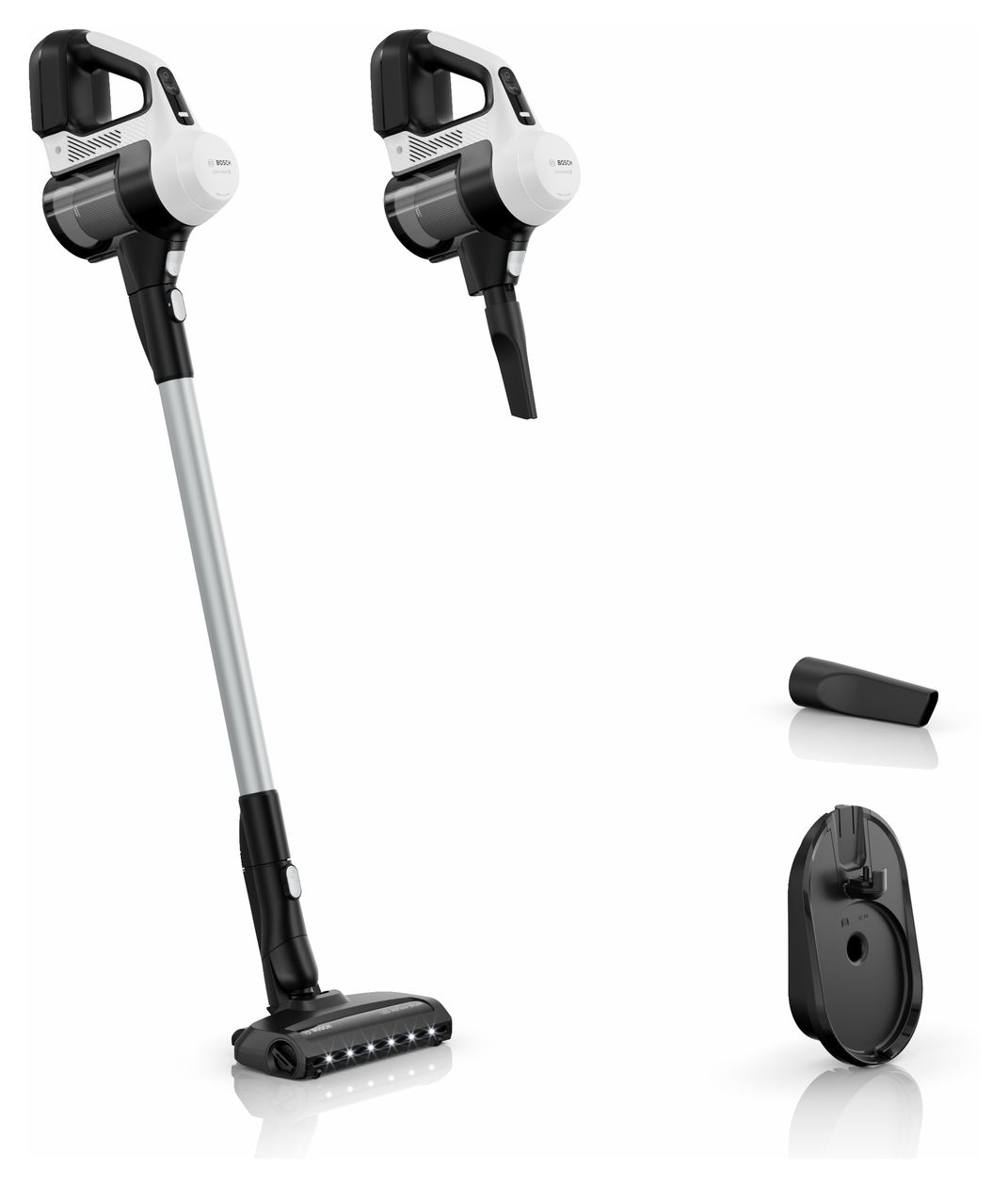Unlimited 5 BBU52WBA Handstaubsauger Beutellos bis 50 min Laufzeit 25,2 V  (Weiß) 