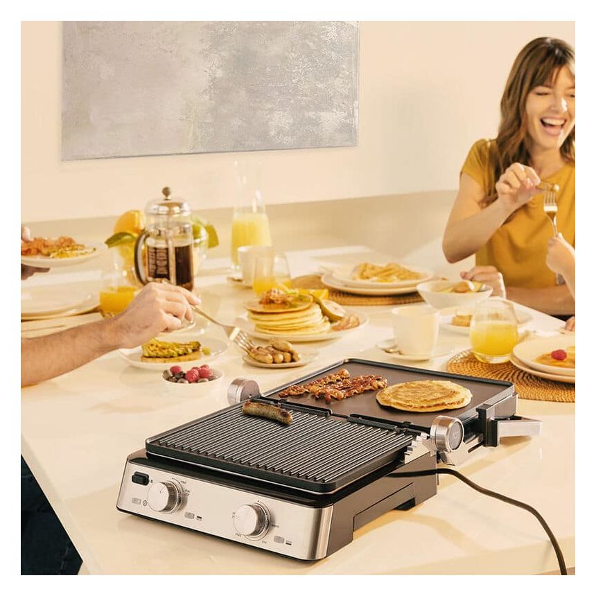 CG7020 Kontaktgrill 2000 W mit 290 x 230 mm Fläche  (Schwarz, Edelstahl) 