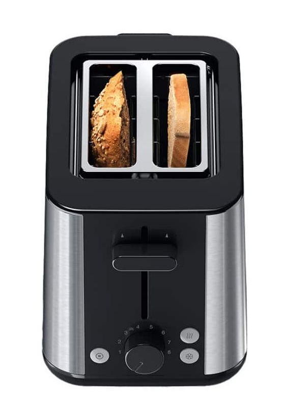 HT1510 PurShine Toaster 900 W 2 Scheibe(n) 8 Stufen  (Schwarz, Edelstahl) 