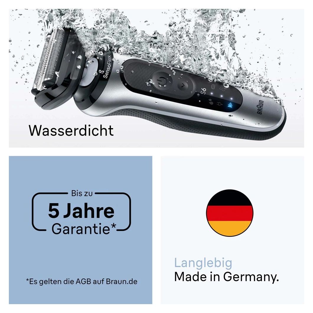 Series 6 62-S7650cc Nass&Trocken Rasierer Lithium-Ion (Li-Ion) 