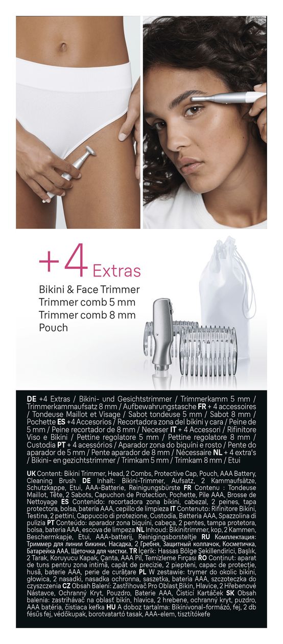 Silk-epil FG1100 Bikini Styler Haarschneider Batterie 