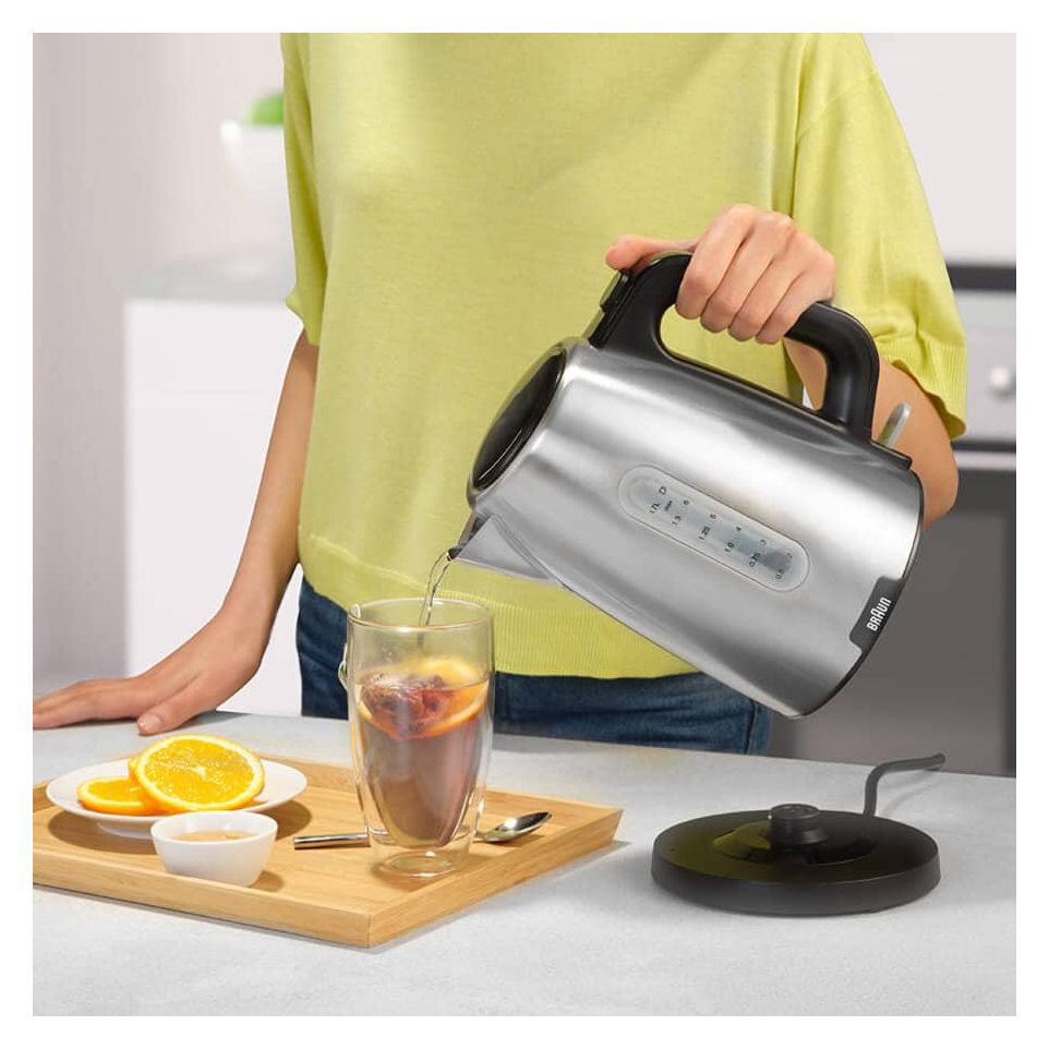 WK1500 PureShine 1,7 l Wasserkocher 2200 W  (Schwarz, Edelstahl) 