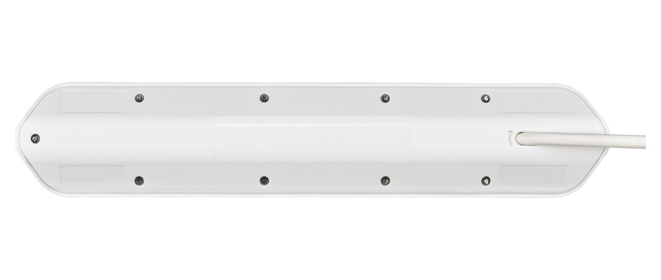 estilo Ecksteckdosenleiste 6-fach 2 m  (Silber/Weiß) 