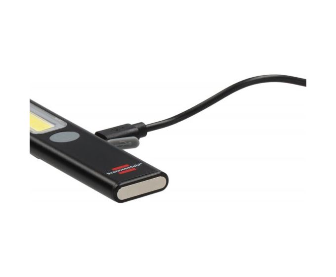 LED Akku Handleuchte PL 200 AC / Wiederaufladbare Taschenlampe mit COB LED und USB C Port (Arbeitsleuchte mit 200lm, bis zu 12h Leuchtdauer, inklusive USB C Ladekabel) 