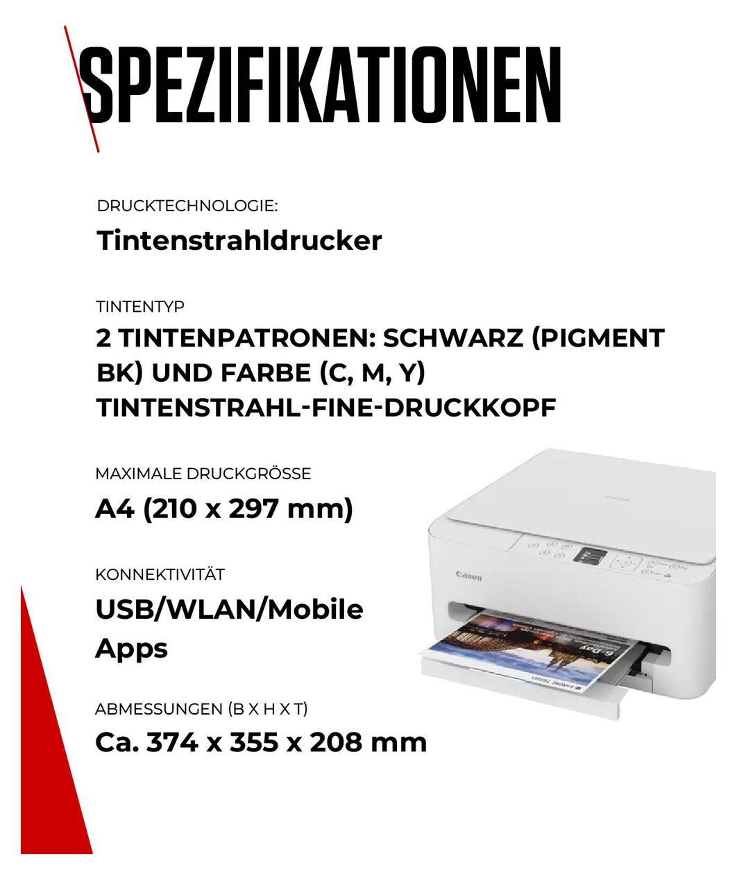 Pixma TS6550i All in One A4 Tintenstrahl Drucker 1200 x 1200 DPI 