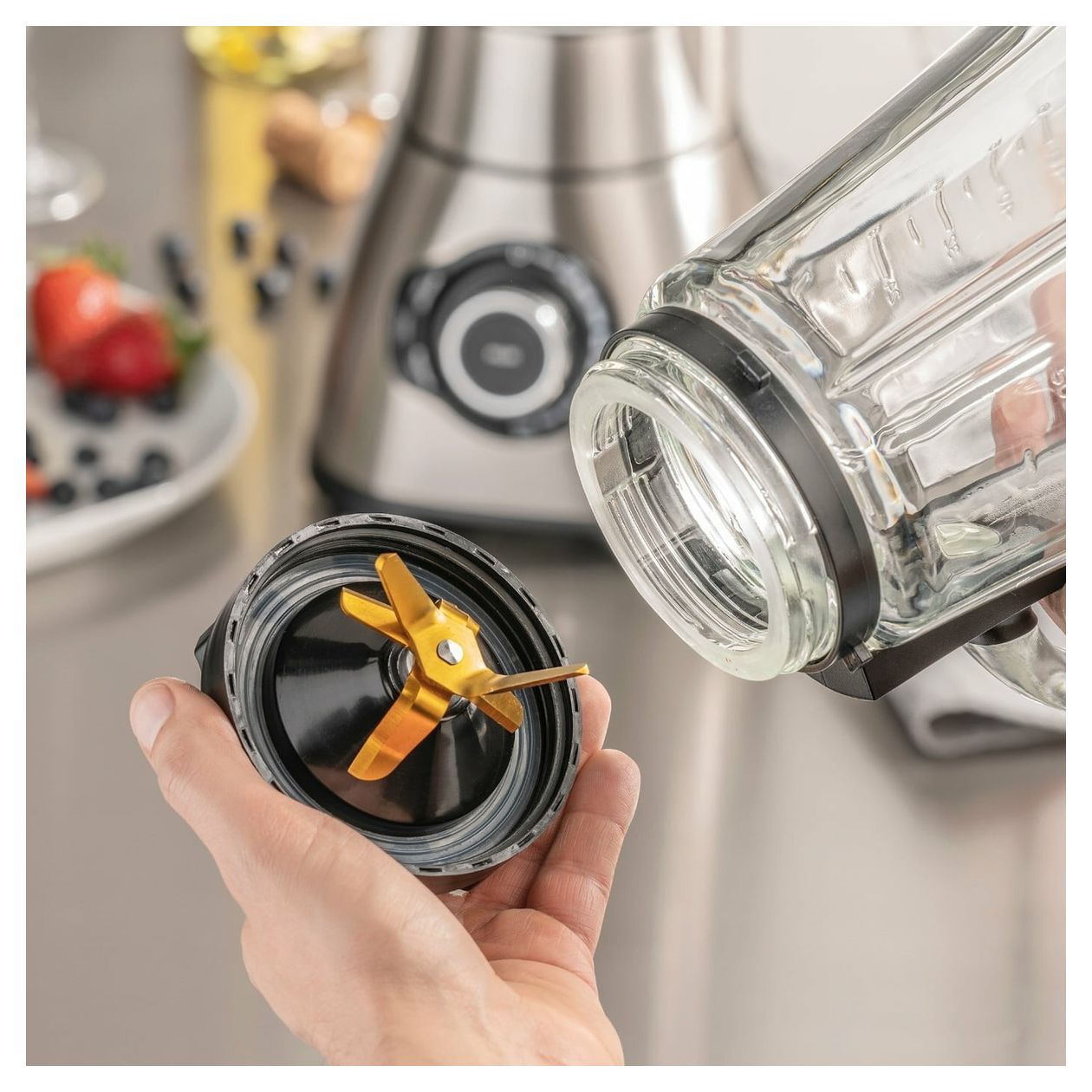 3618 B1800 1,75 l Standmixer 1800 W (Edelstahl, Transparent) 