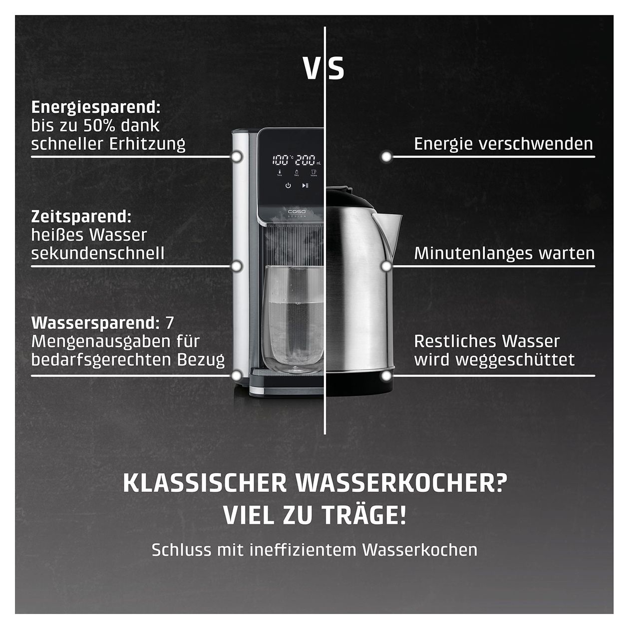HW630 Teemaschine  (Schwarz, Edelstahl) 