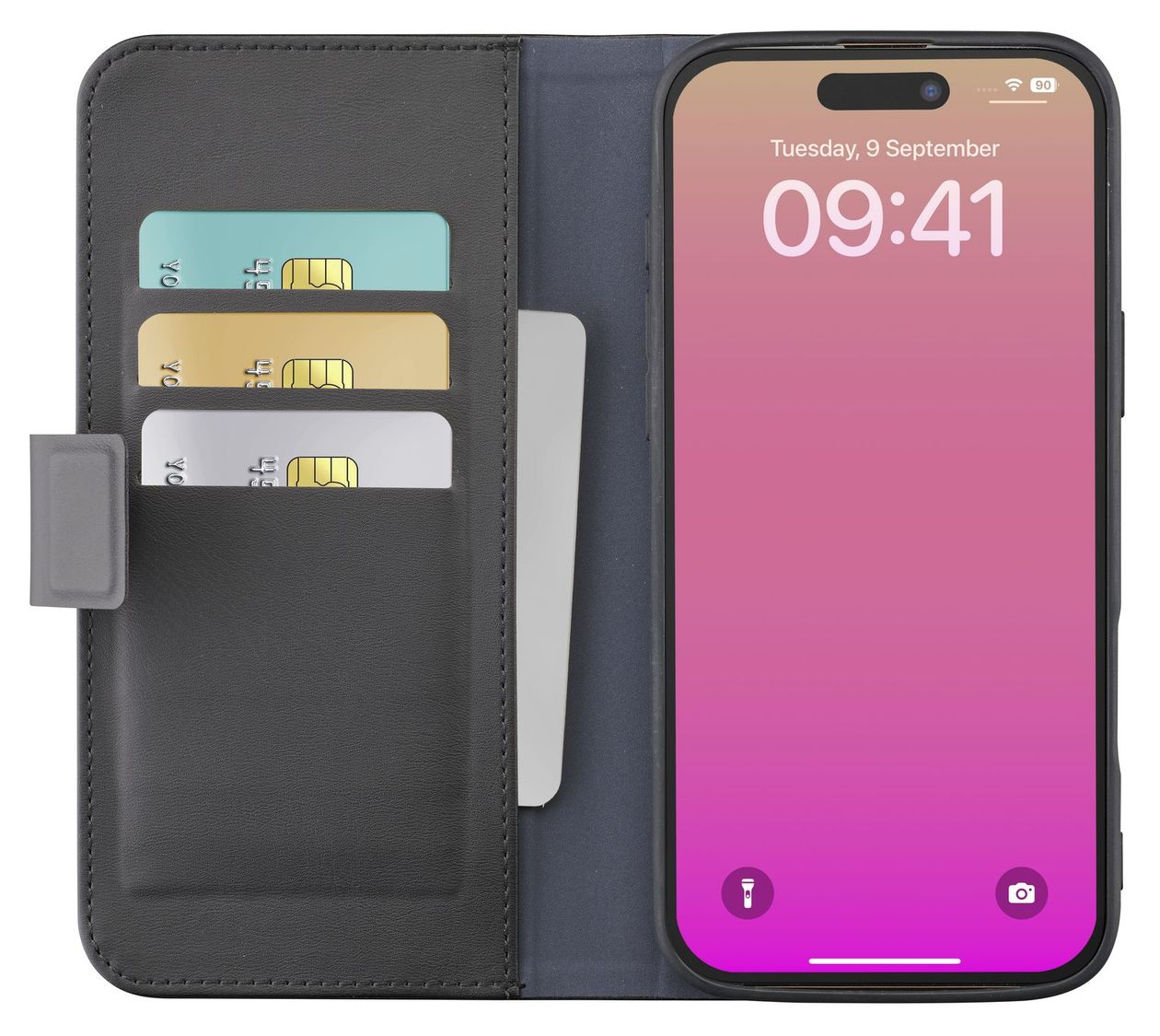 Book Agenda Folio für Apple iPhone 17  (Schwarz) 
