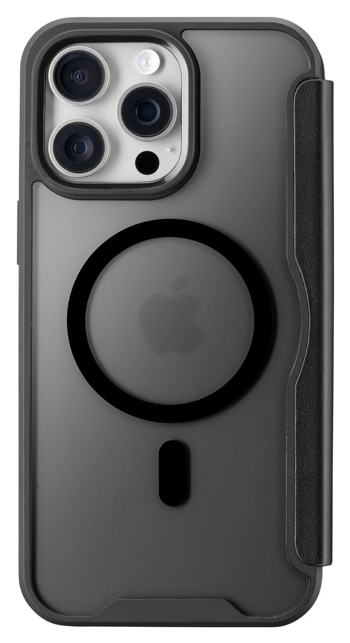 Daily Mag Folio für Apple iPhone 16 Pro Max  (Schwarz) 