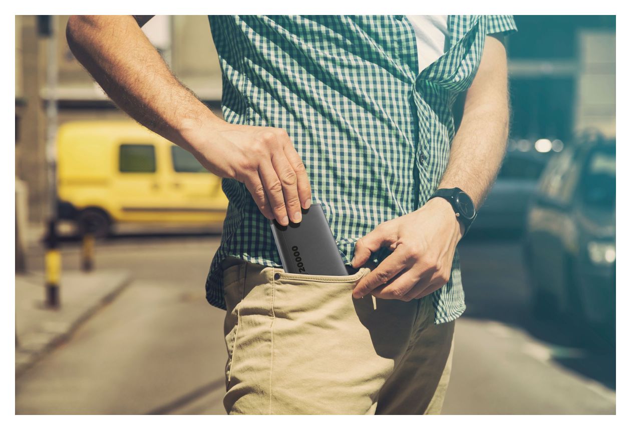 Elite 20000 mAh Powerbank USB Typ-C  (Schwarz) 