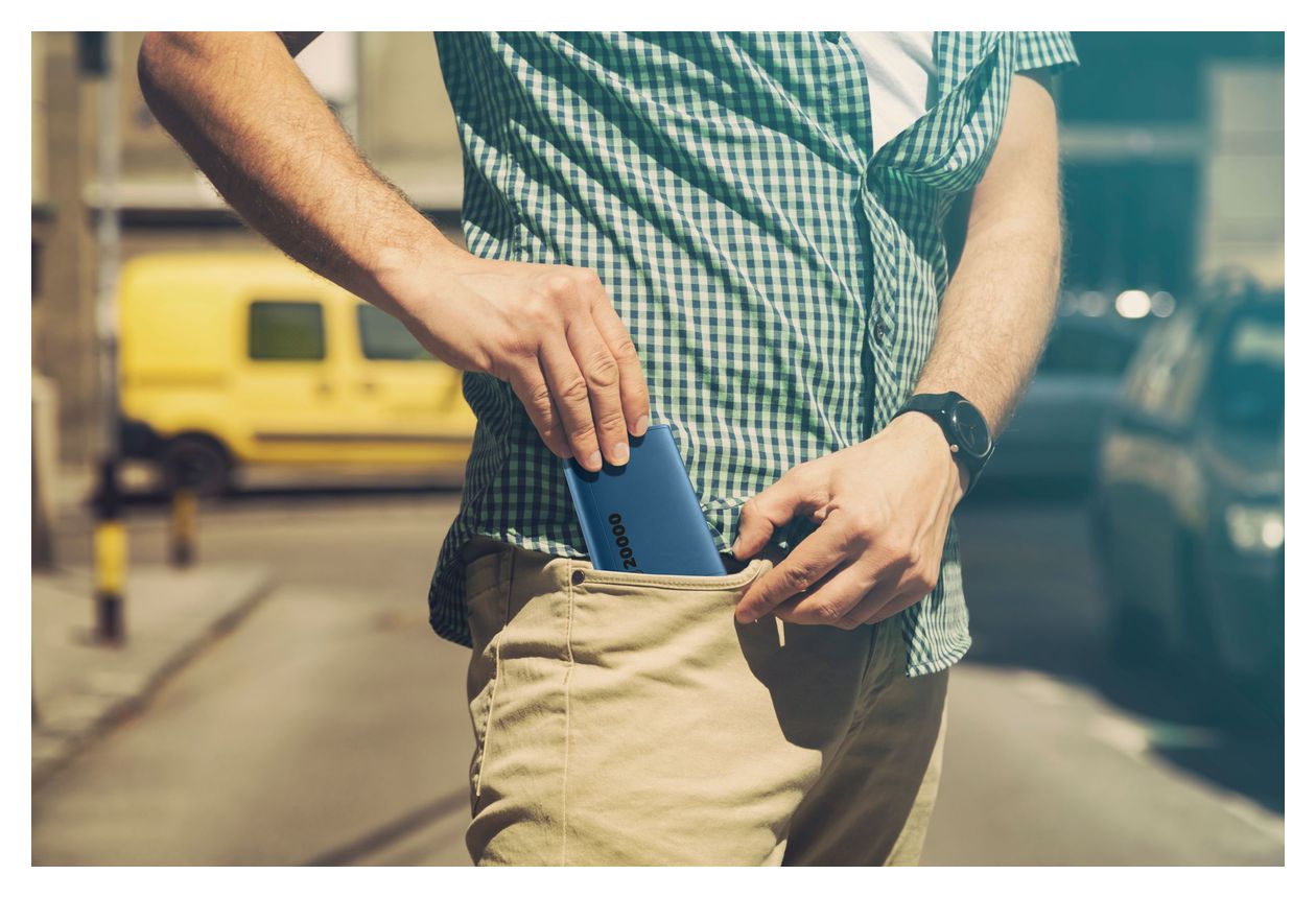 Elite 20000 mAh Powerbank USB Typ-C  (Blau) 