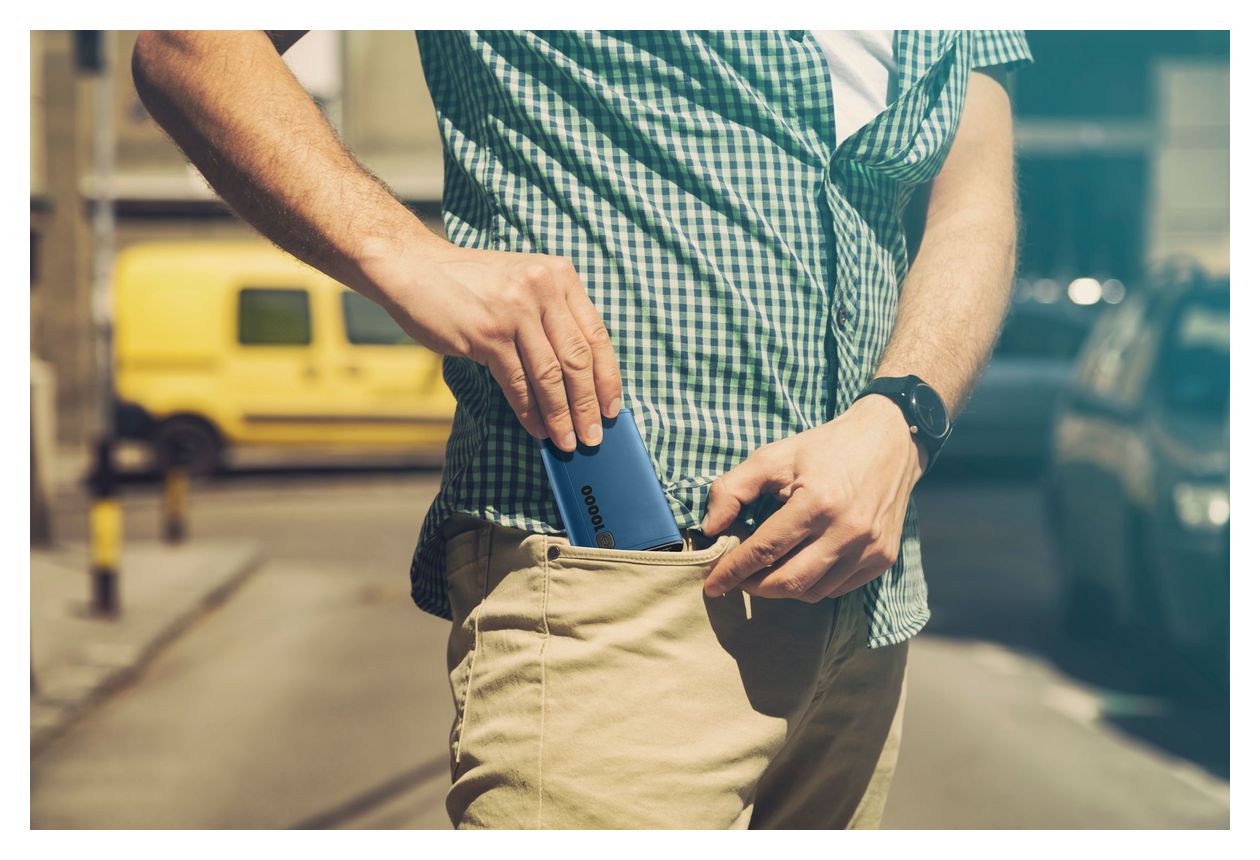 Elite 10000 mAh Powerbank USB Typ-C  (Blau) 