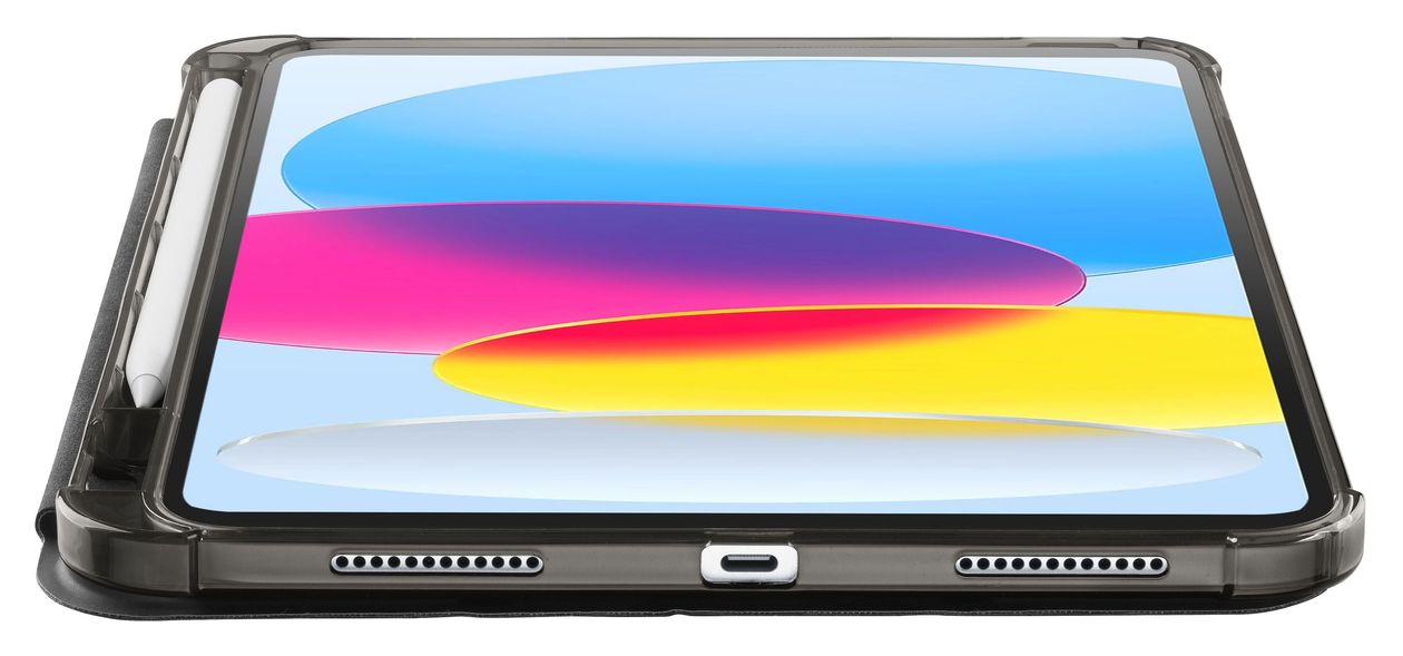 Folio Pro Folio aus Kunstleder für Apple iPad 10.9'' (2022) bis 27,7 cm (10.9") (Schwarz) 