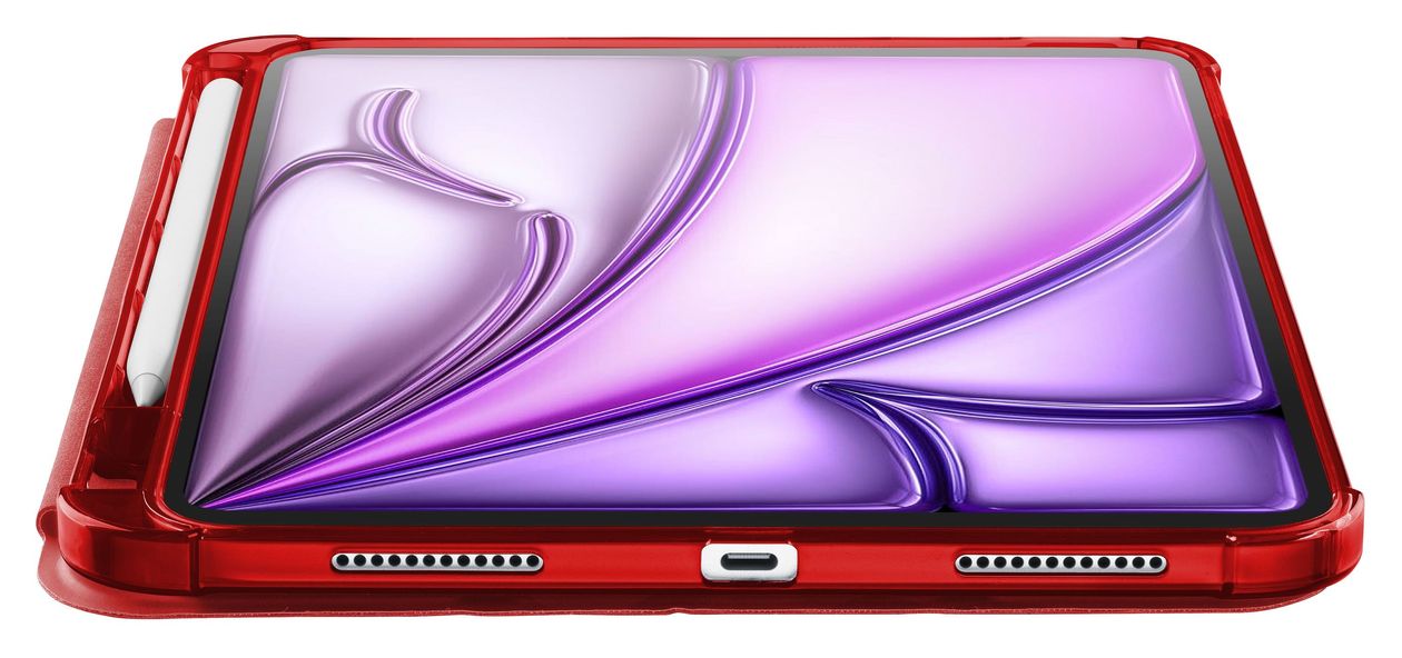 Folio Pro Folio aus Kunstleder für Apple IPAD AIR 10.9" (2020) IPAD AIR 10.9'' (2022) IPAD AIR 11" (2024) IPAD PRO 11" (2018) bis 27,9 cm (11") (Rot) 